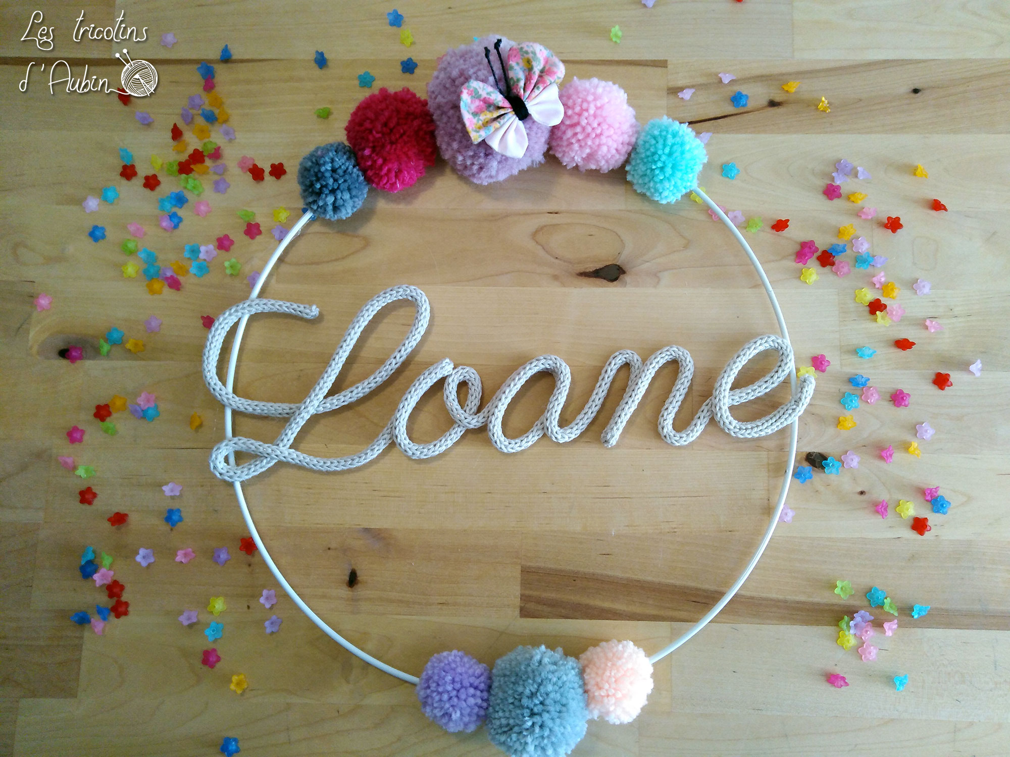 Loane couronne avec papillon