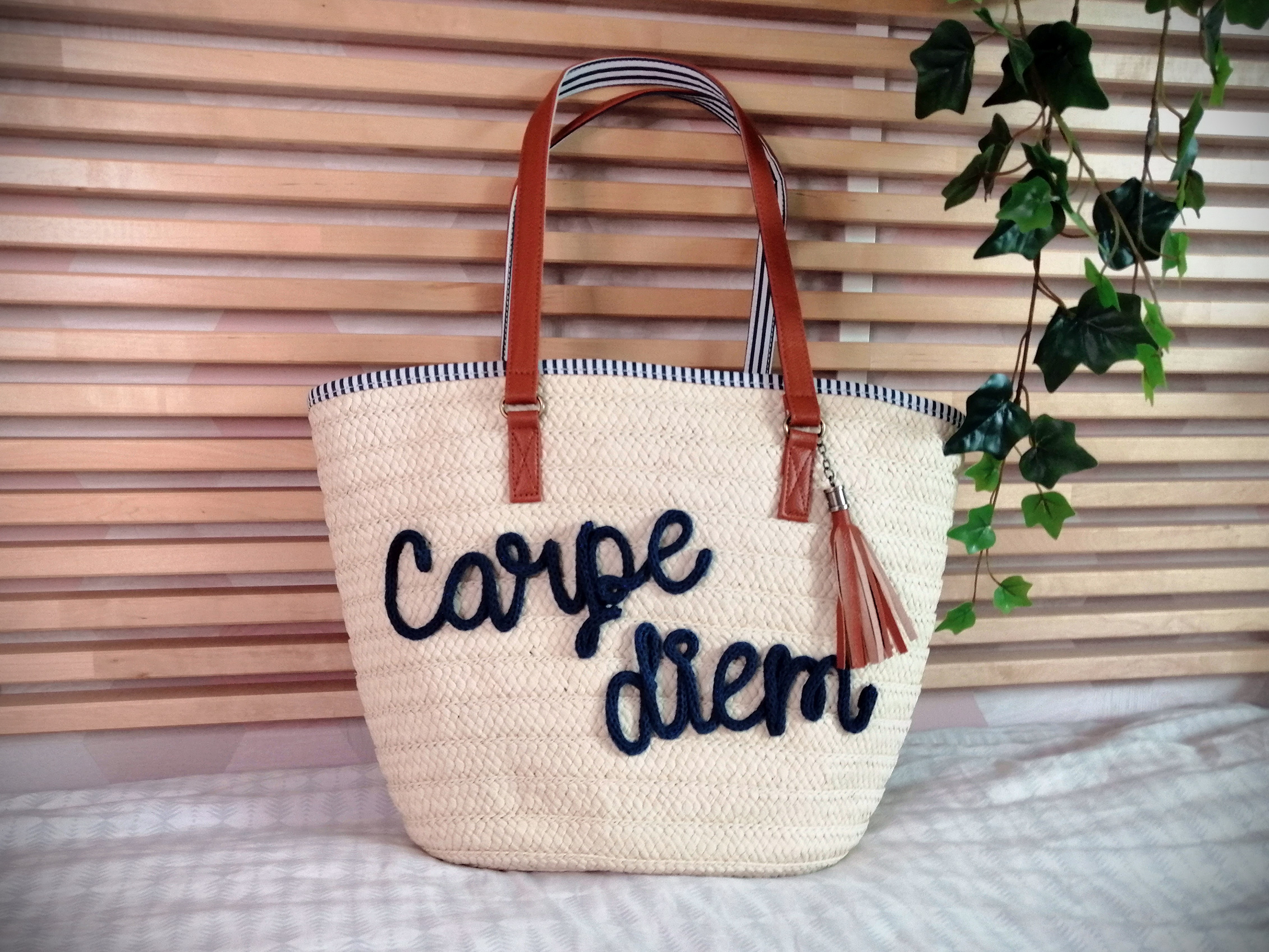 Panier marin personnalisé en tricotin