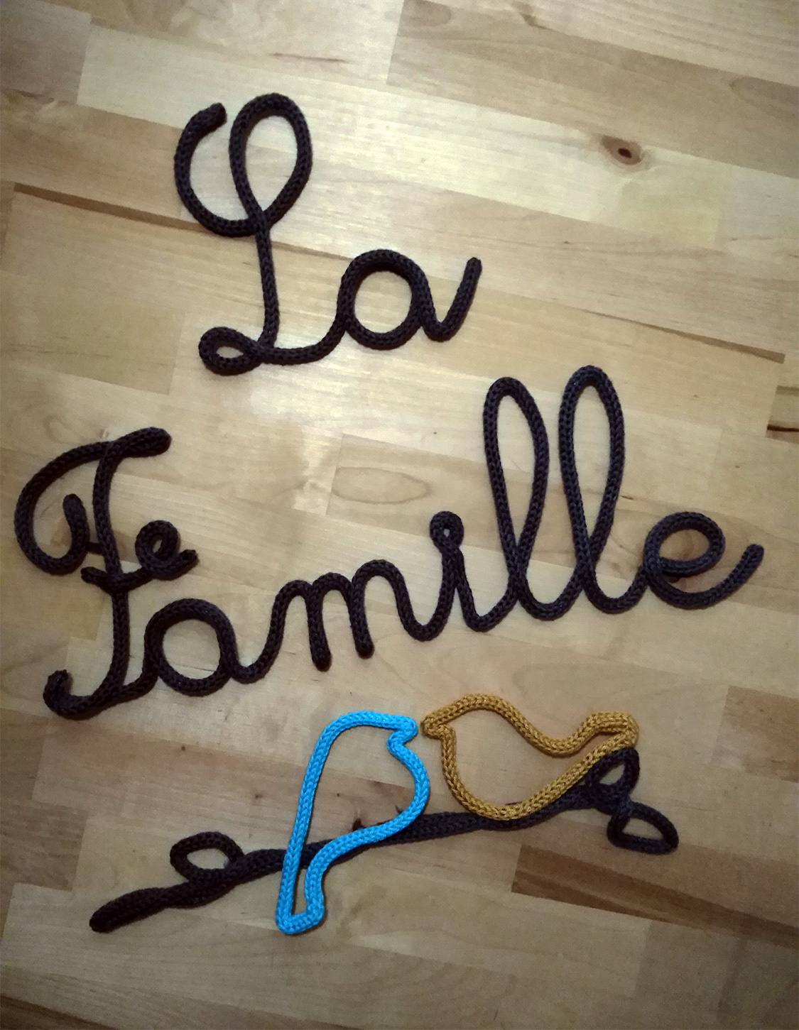 La famille en tricotin
