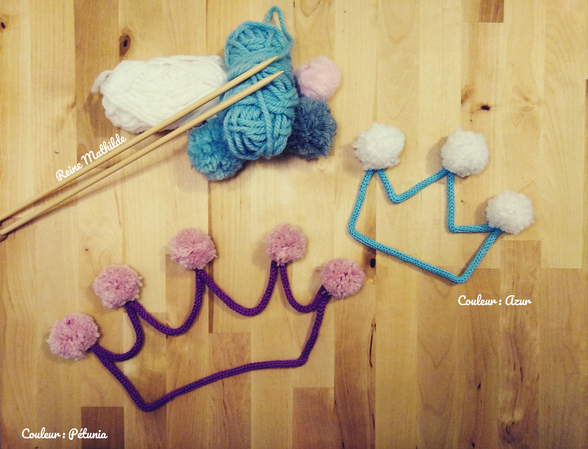 Couronne en tricotin
