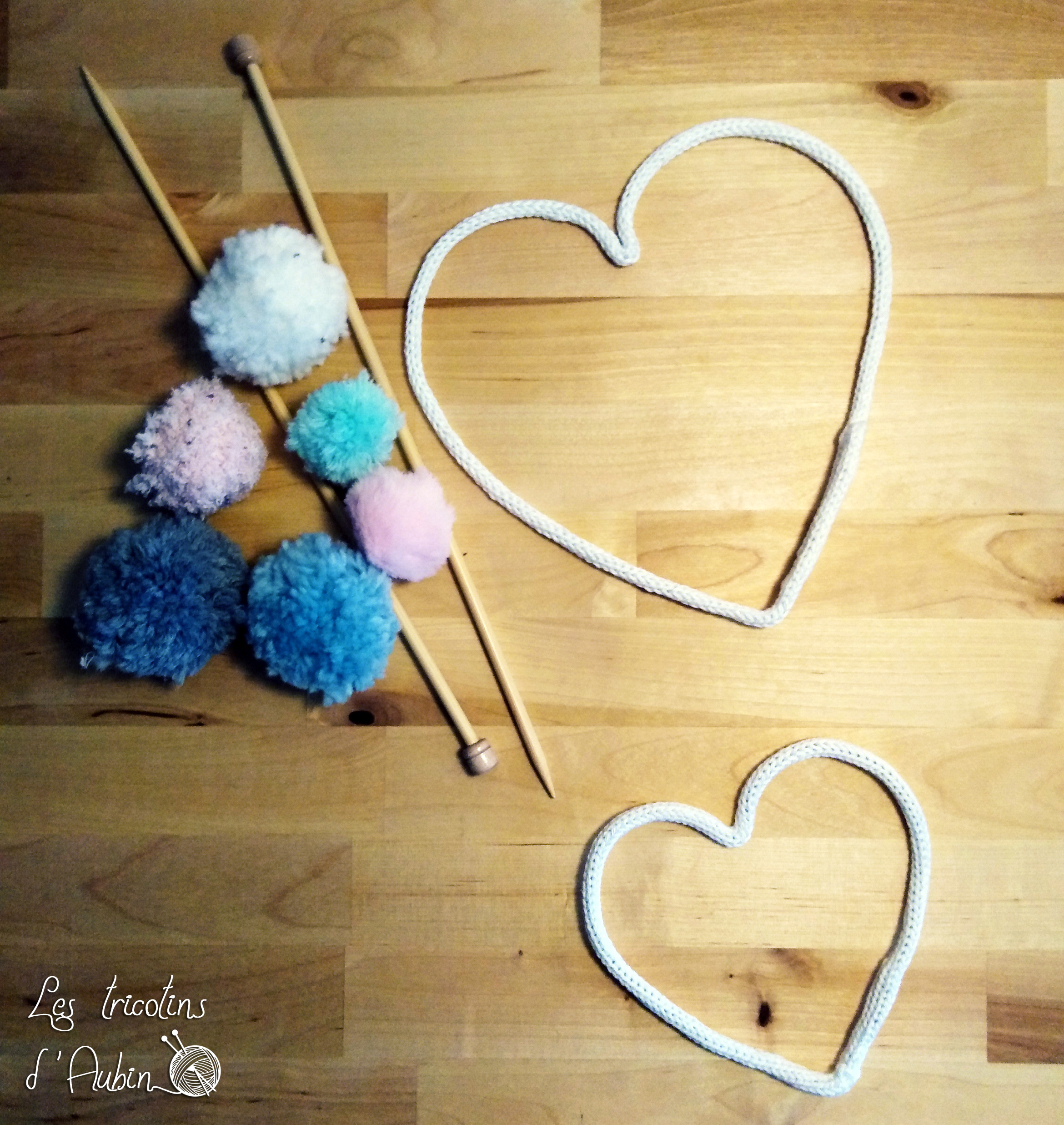 Coeur en tricotin