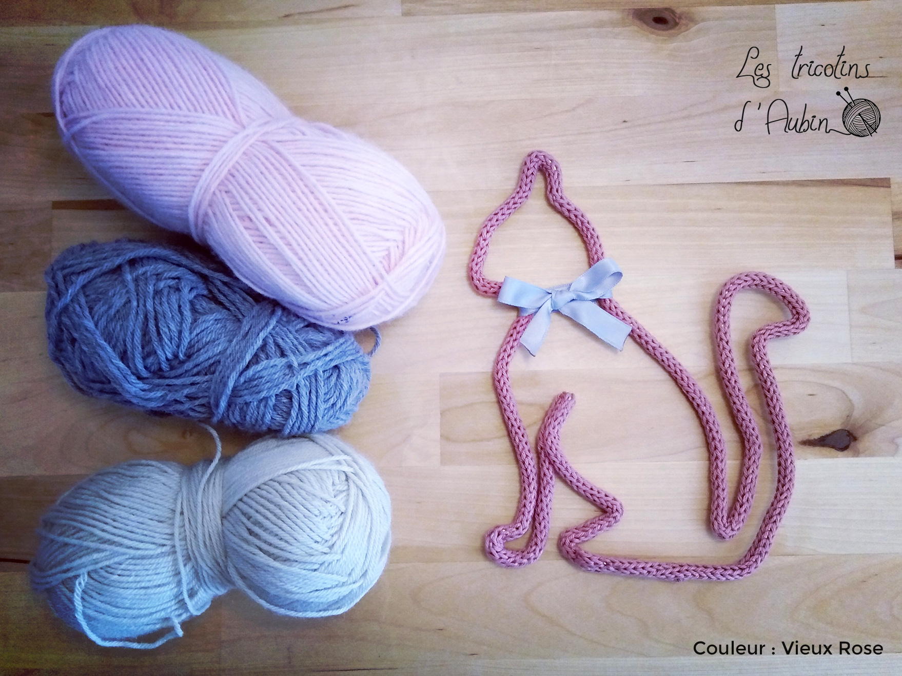 Chat en tricotin