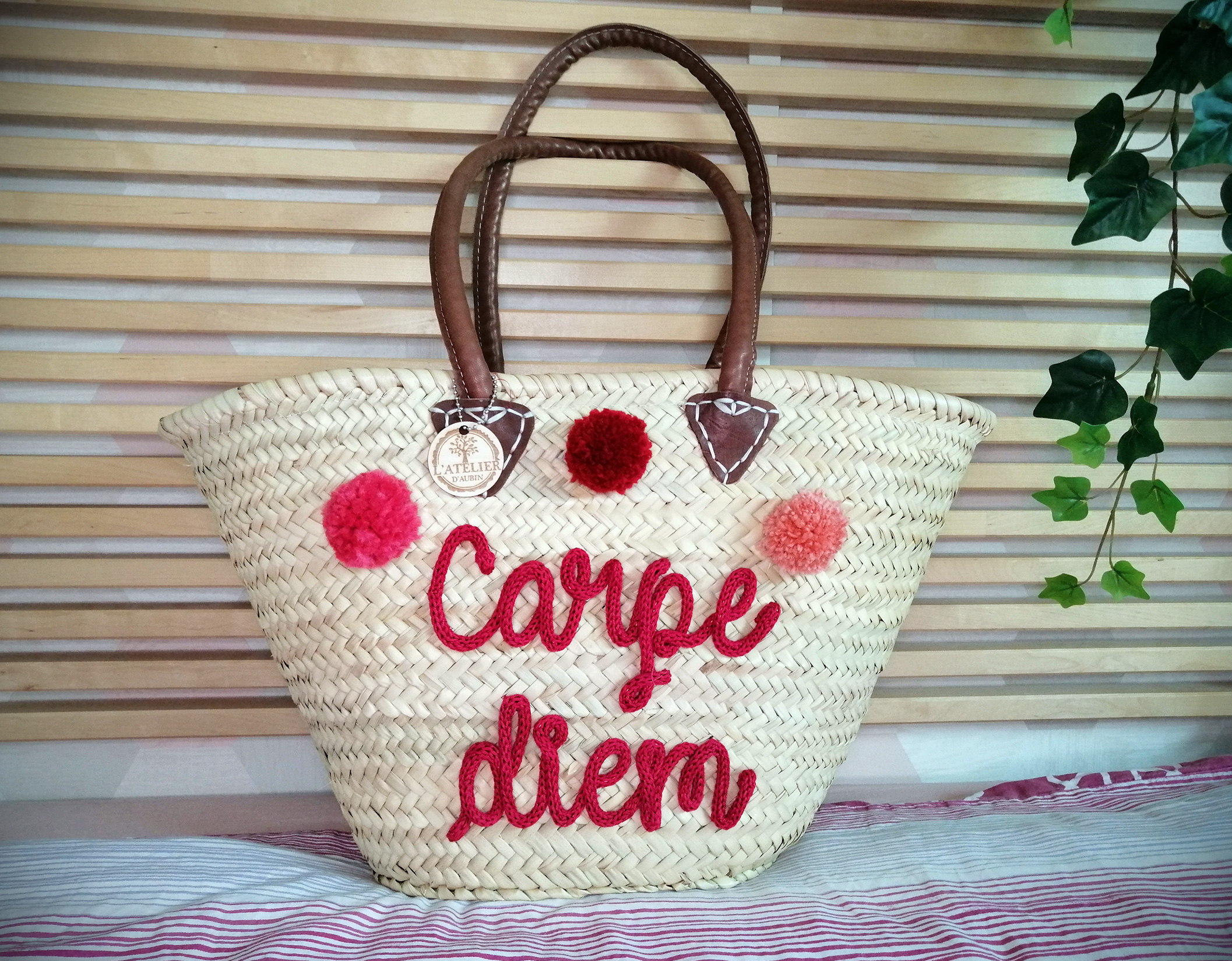 Panier tricotin Carpe Diem